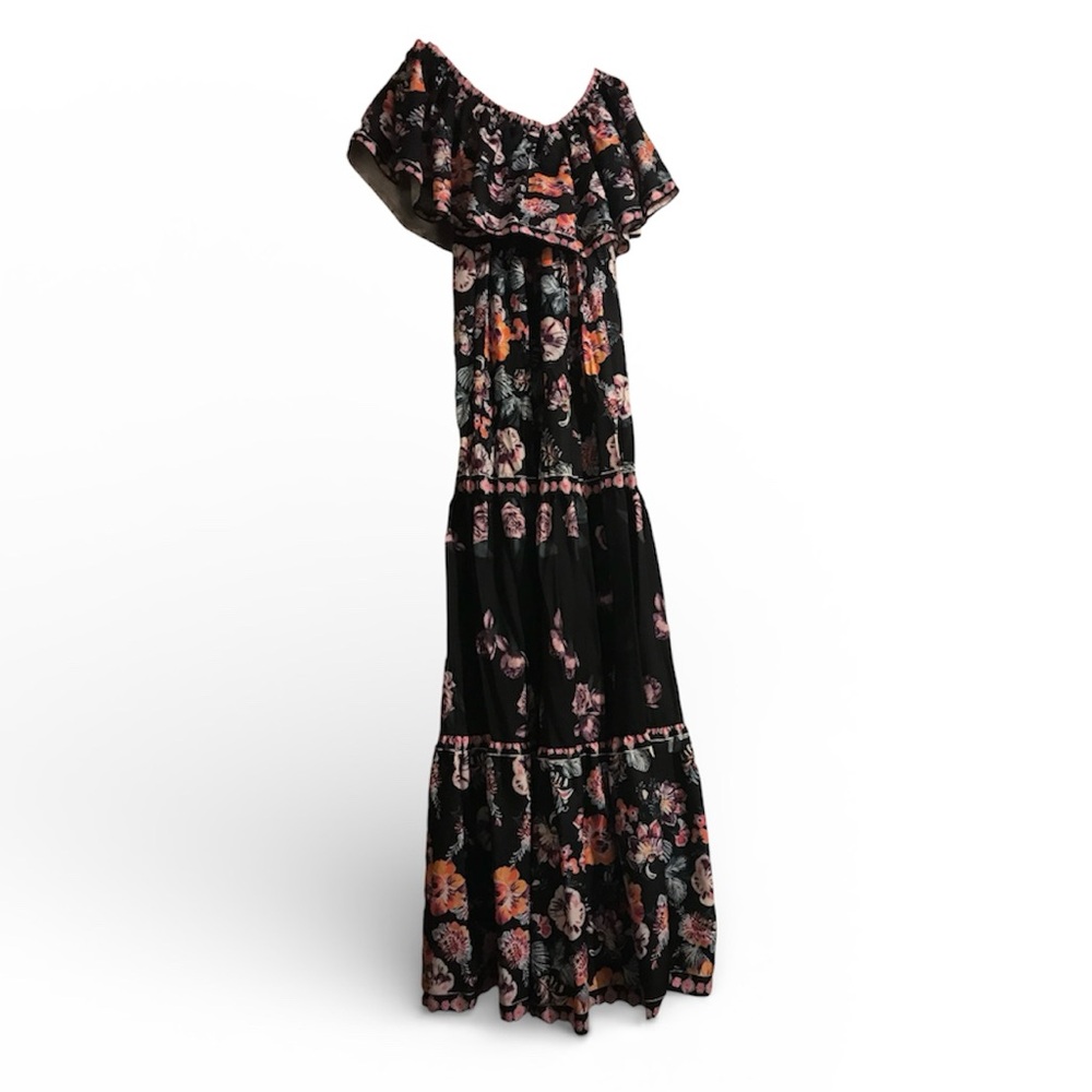 Floral Off-Shoulder Maxi Dress - Picture 4 of 5